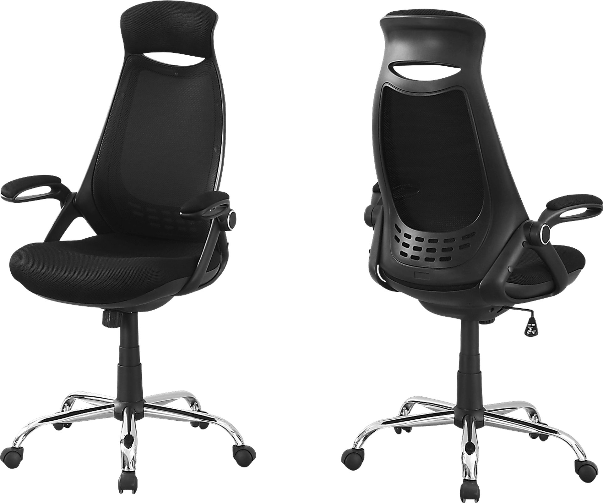 Oakvale Black Chrome Desk Chair - Image 1
