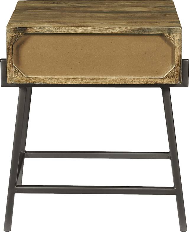 Oakwilde Brown Side Table - Thumbnail - Image 4