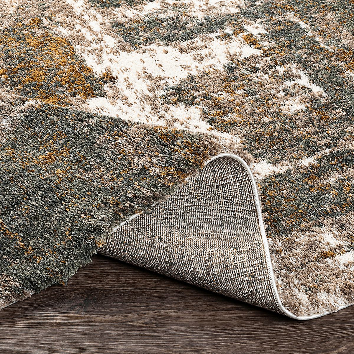 Oakbrook Multi Polyester Fabric Rug | Rooms to Go
