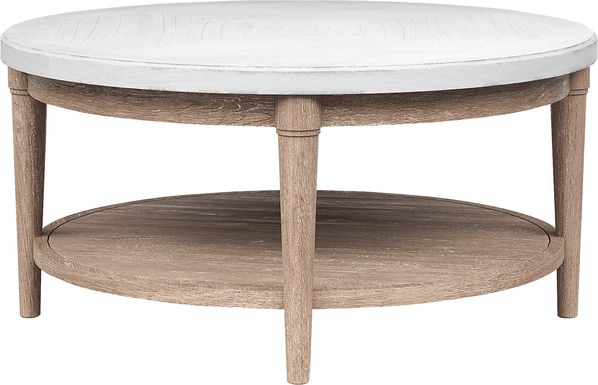 Oakwood Terrace Sand Round Cocktail Table