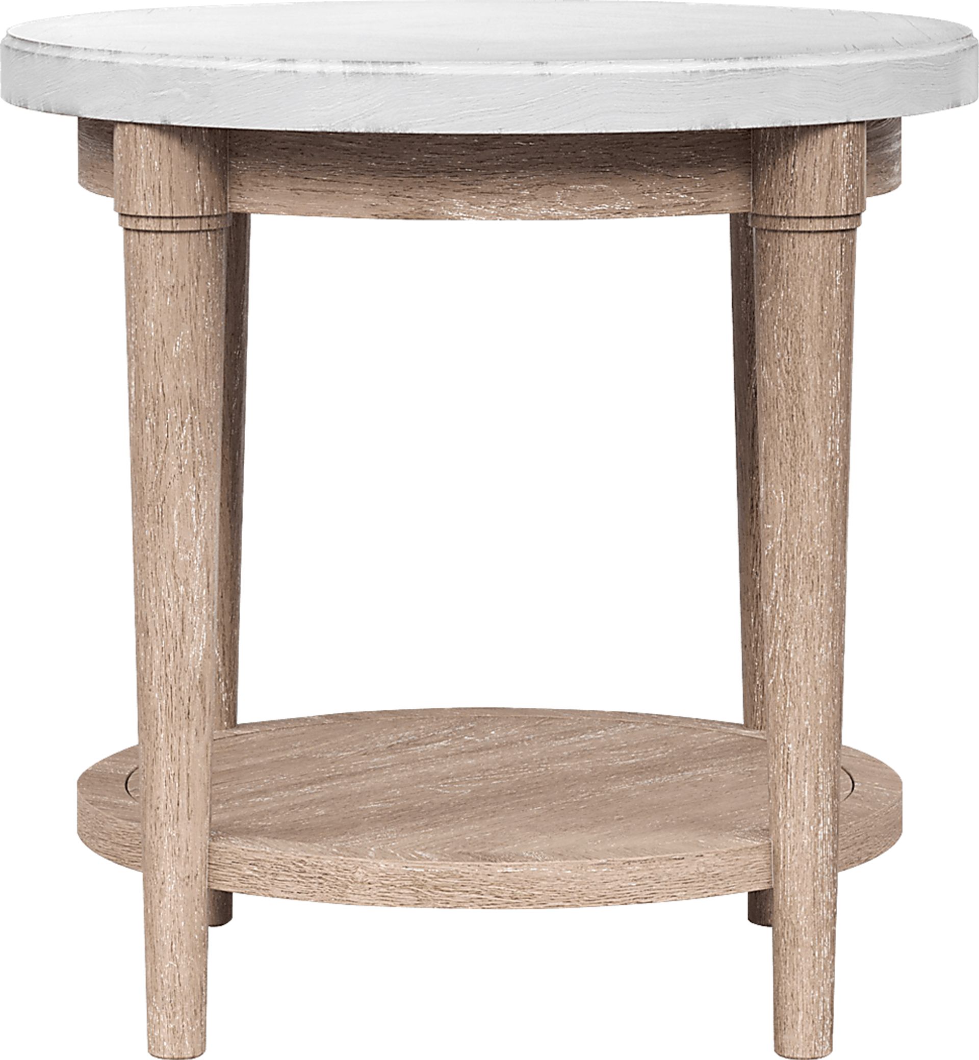 Oakwood Terrace Sand Round End Table - Image 2