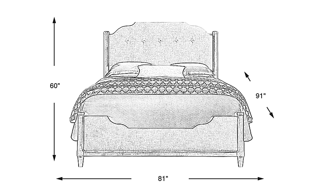 Oakwood Terrace Tan 3 Pc King Upholstered Bed