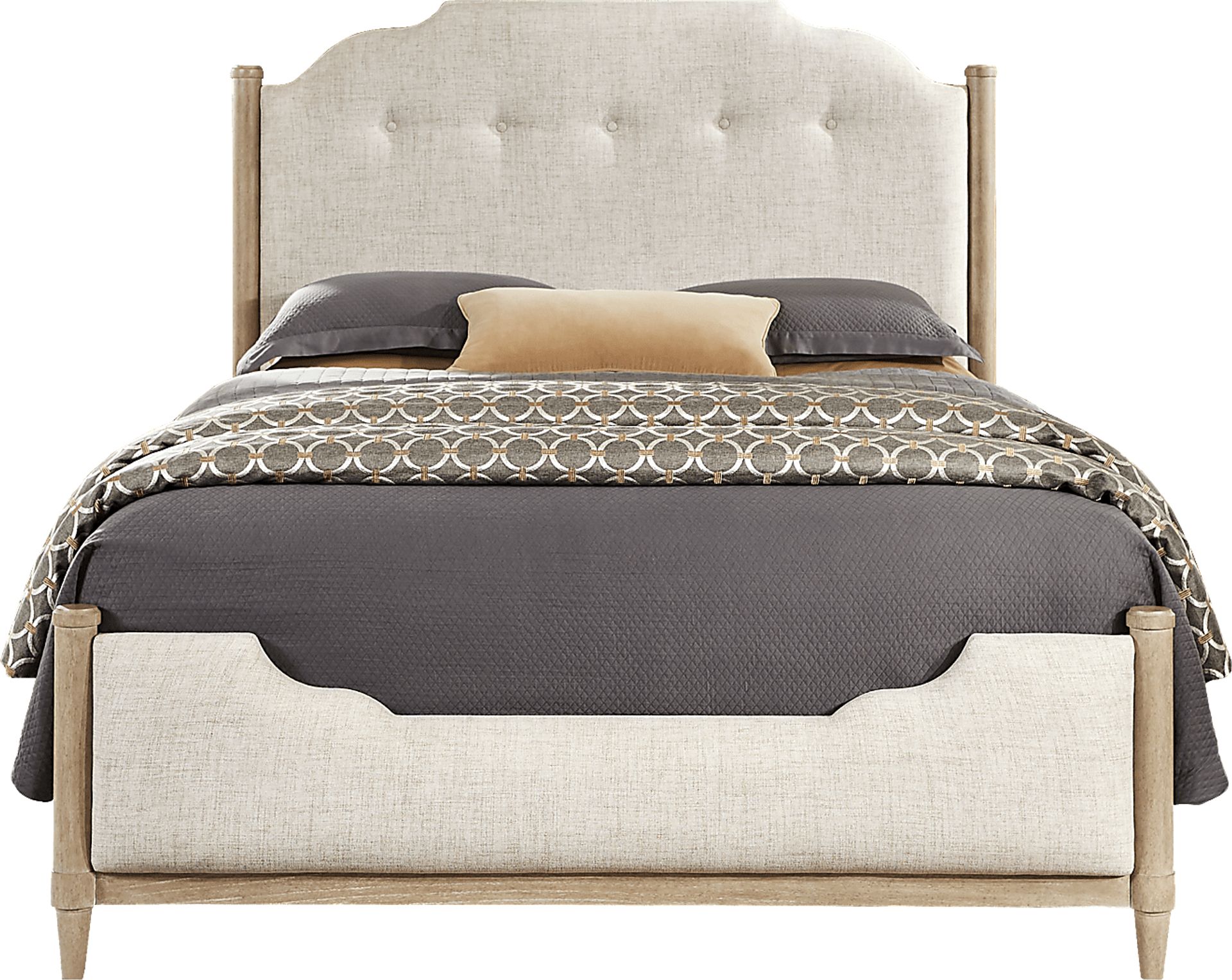 Oakwood Terrace Tan 5 Pc King Upholstered Bedroom - Image 2