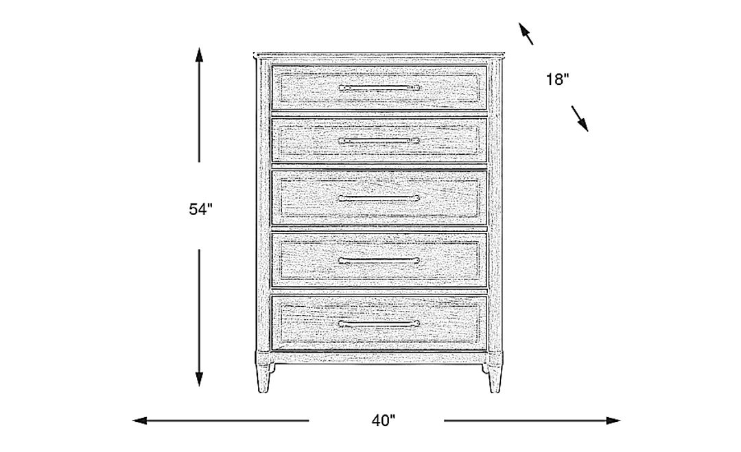 Oakwood Terrace Tan Chest