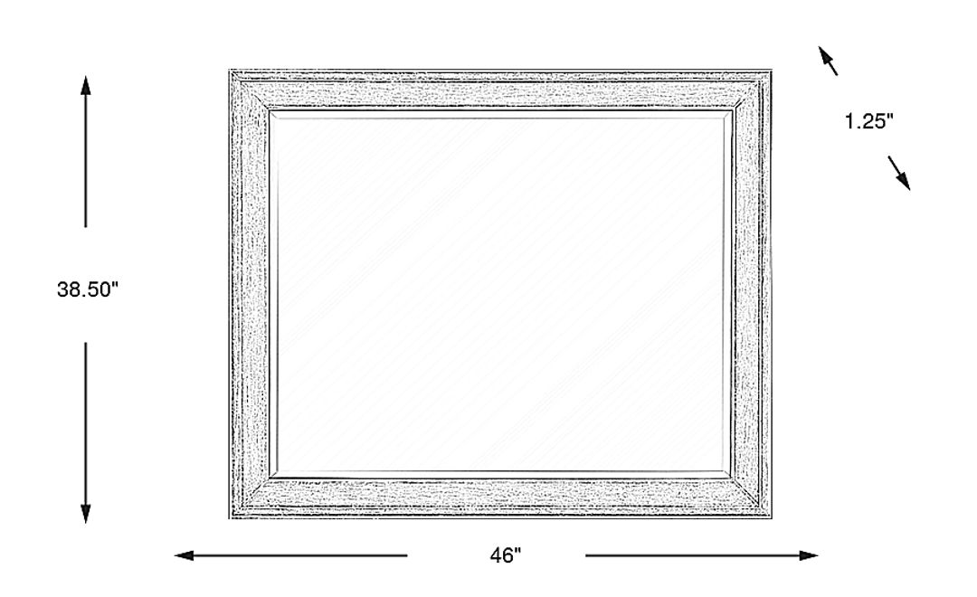 Oakwood Terrace Tan Mirror