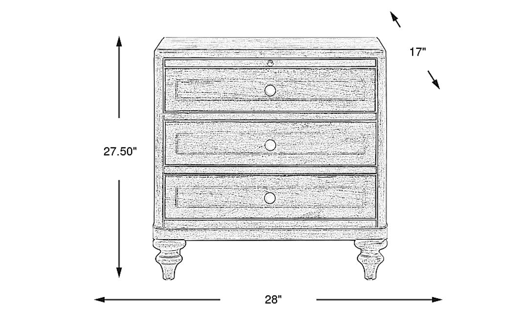 Oakwood Terrace Tan Nightstand