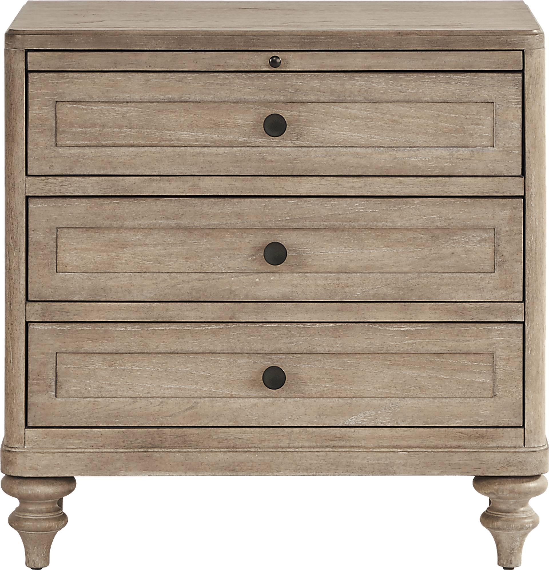 tan nightstand