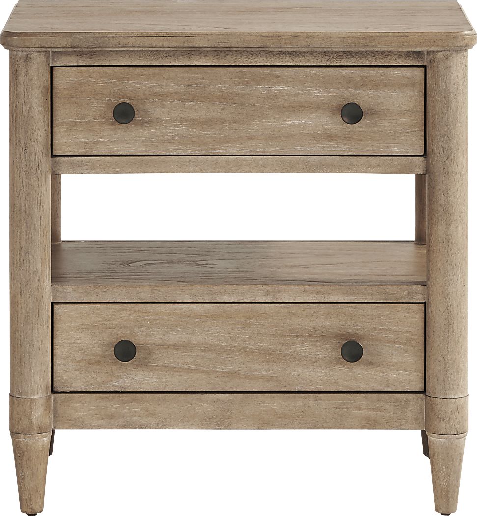 Oakwood Terrace Tan Open Nightstand