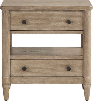 Oakwood Terrace Tan Open Nightstand