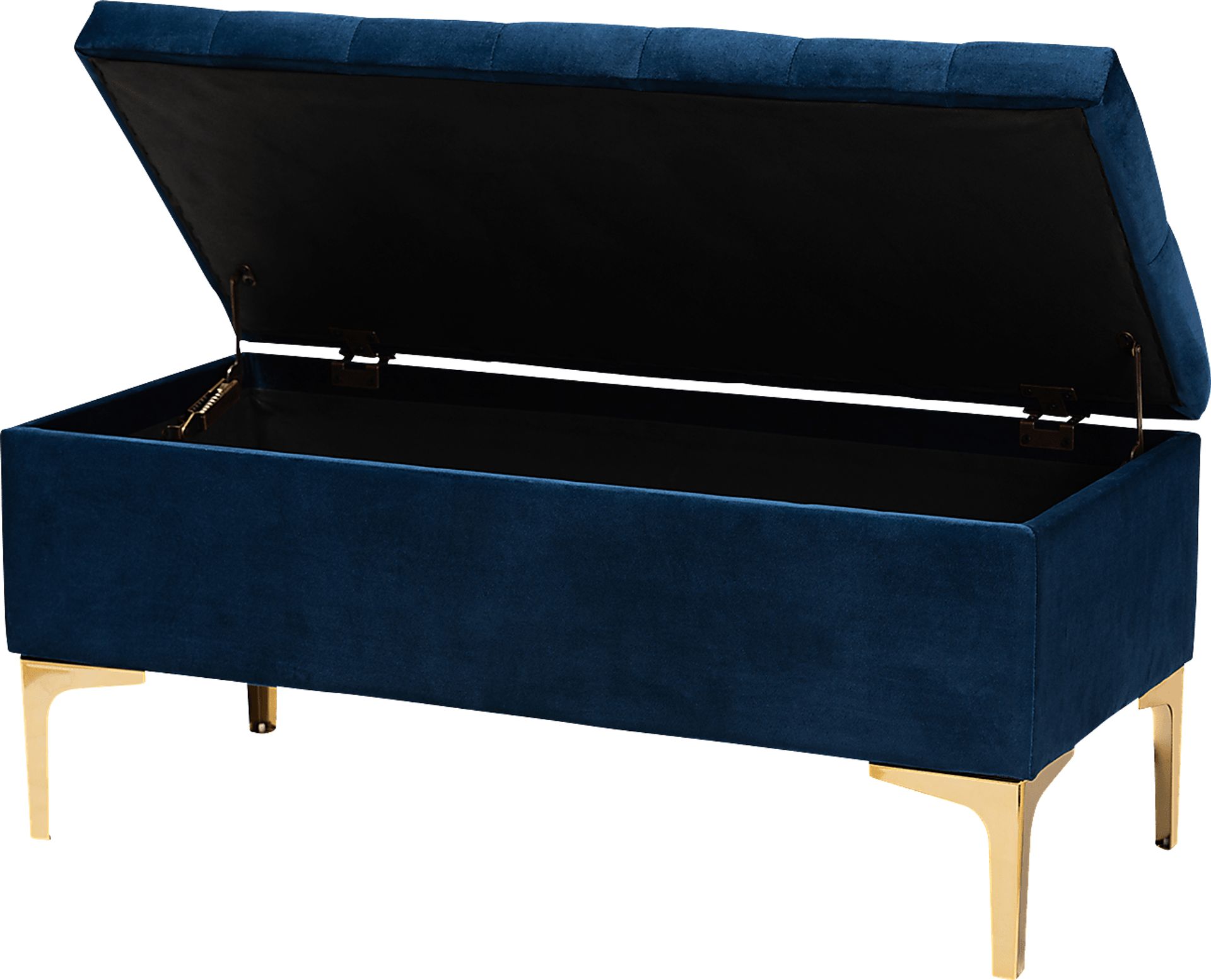 Oatmill Blue Ottoman - Image 2