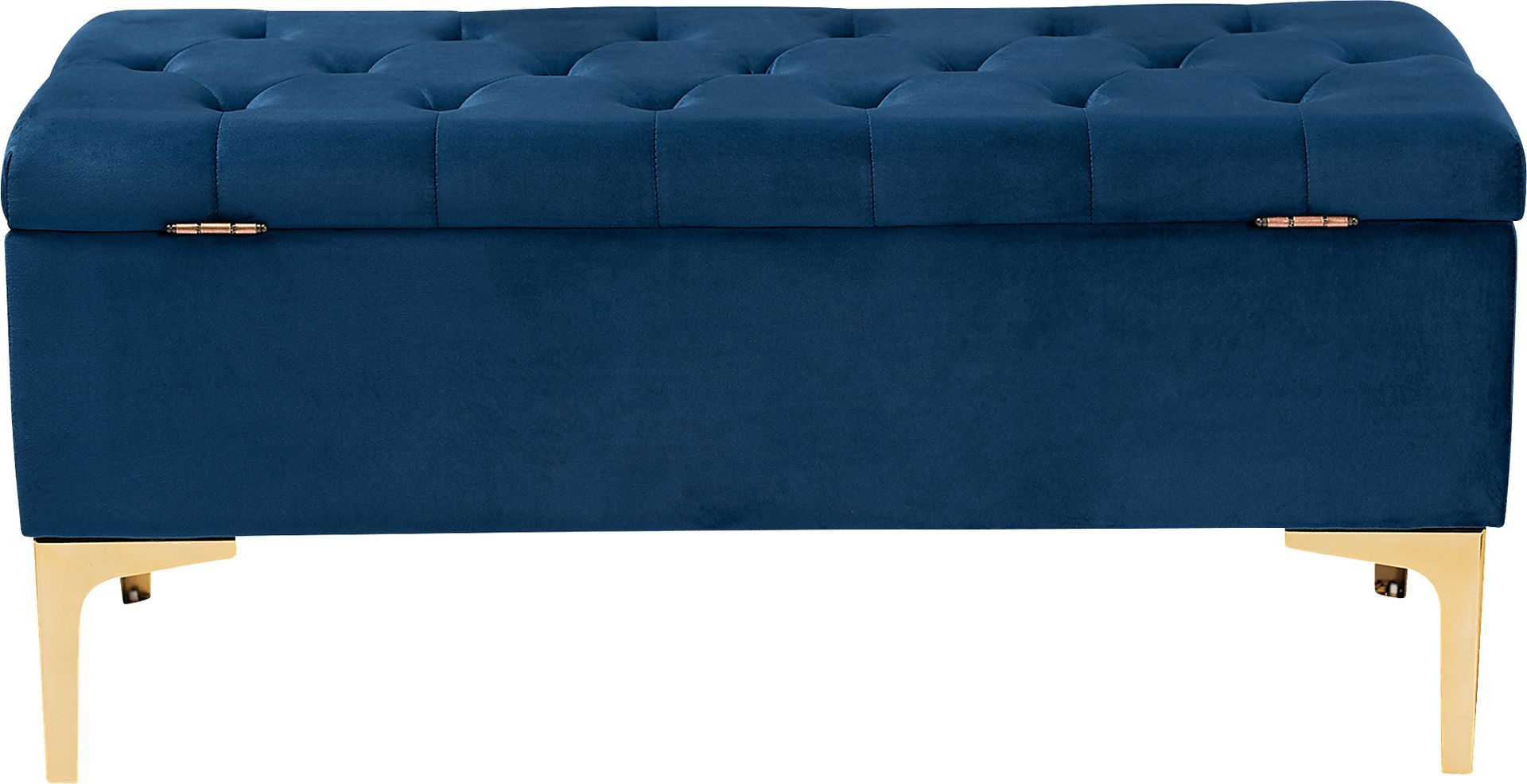 Oatmill Blue Ottoman - Image 5