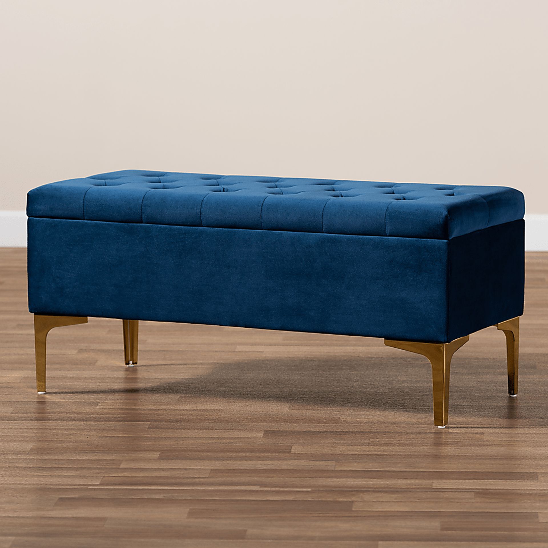 Oatmill Blue Ottoman - Image 10
