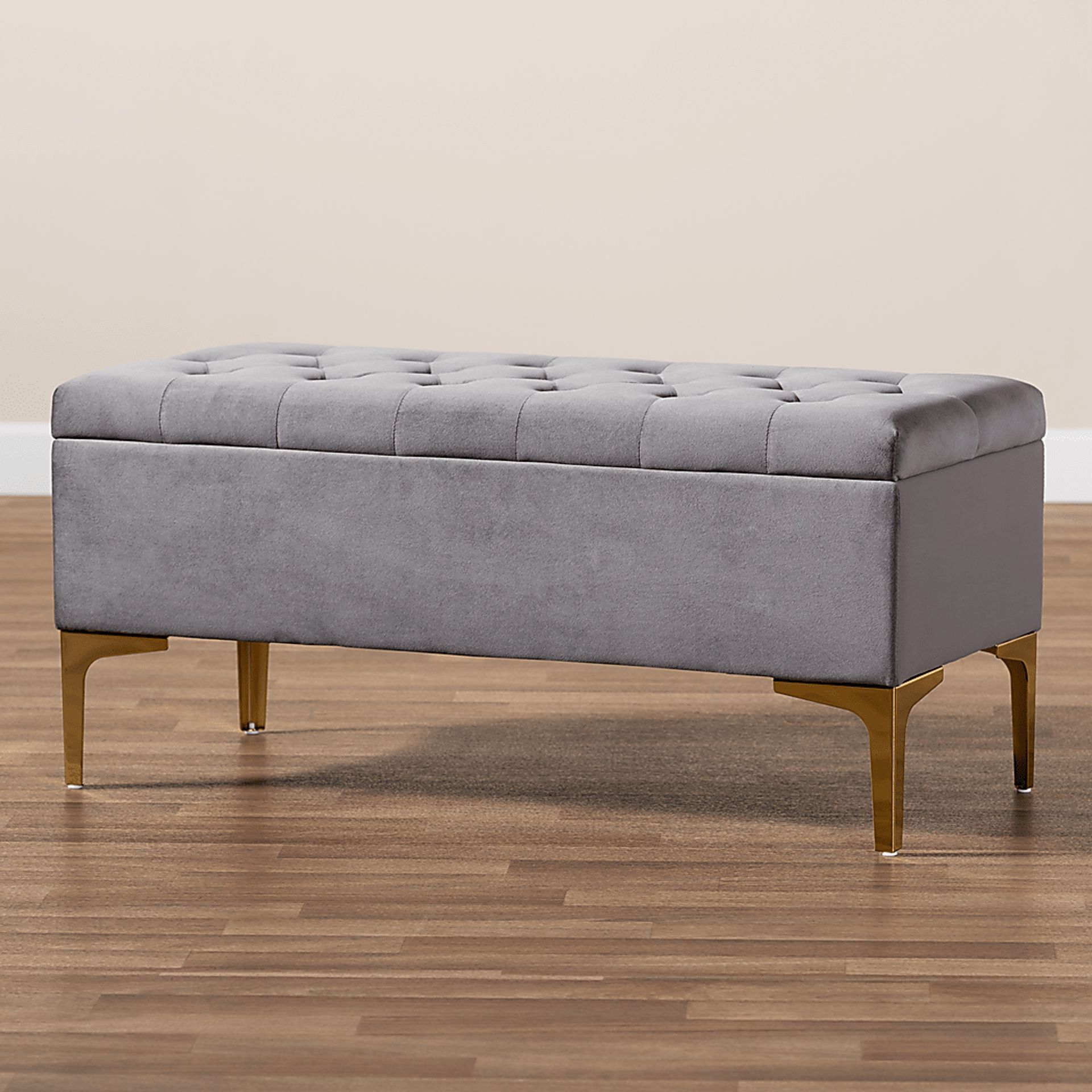 Oatmill Gray Ottoman - Image 10