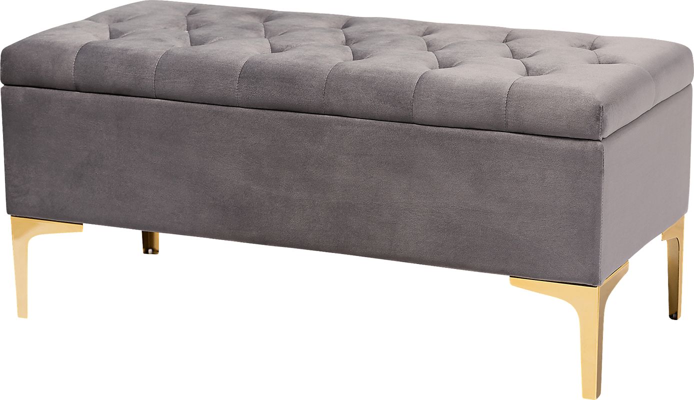 Oatmill Gray Ottoman