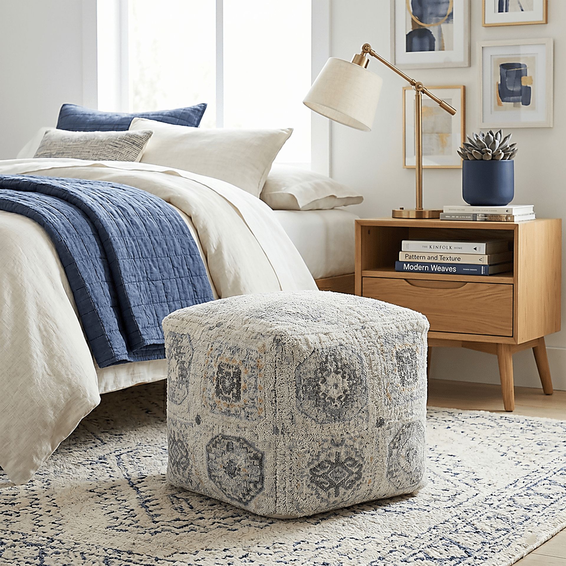 Obasie Light Gray Pouf - Image 11