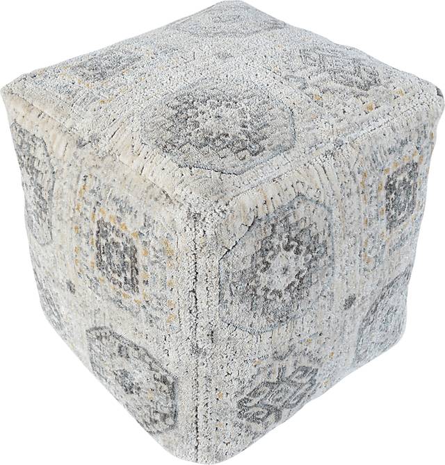 Obasie Light Gray Pouf - Thumbnail - Image 6