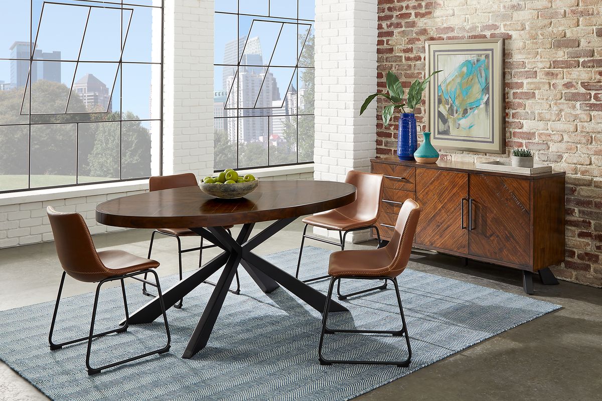 tobacco brown dining table James & James Olivia Square Table, Handcrafted, Tobacco, 46" x 46" / Dining  30", Alder Hardwood respectively. Obelia Tobacco Dark Wood Dining