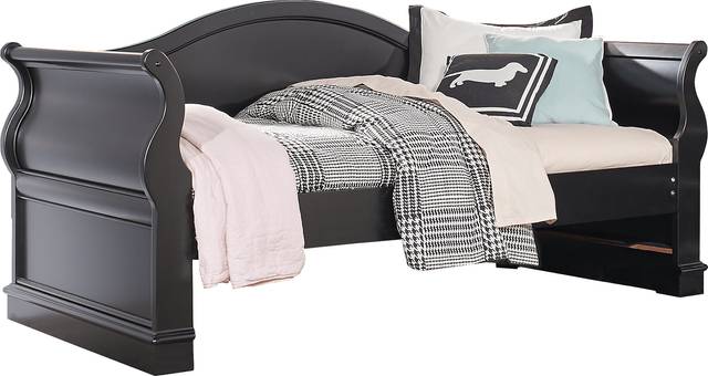 Oberon Black 3 Pc Twin Daybed - Thumbnail - Image 1