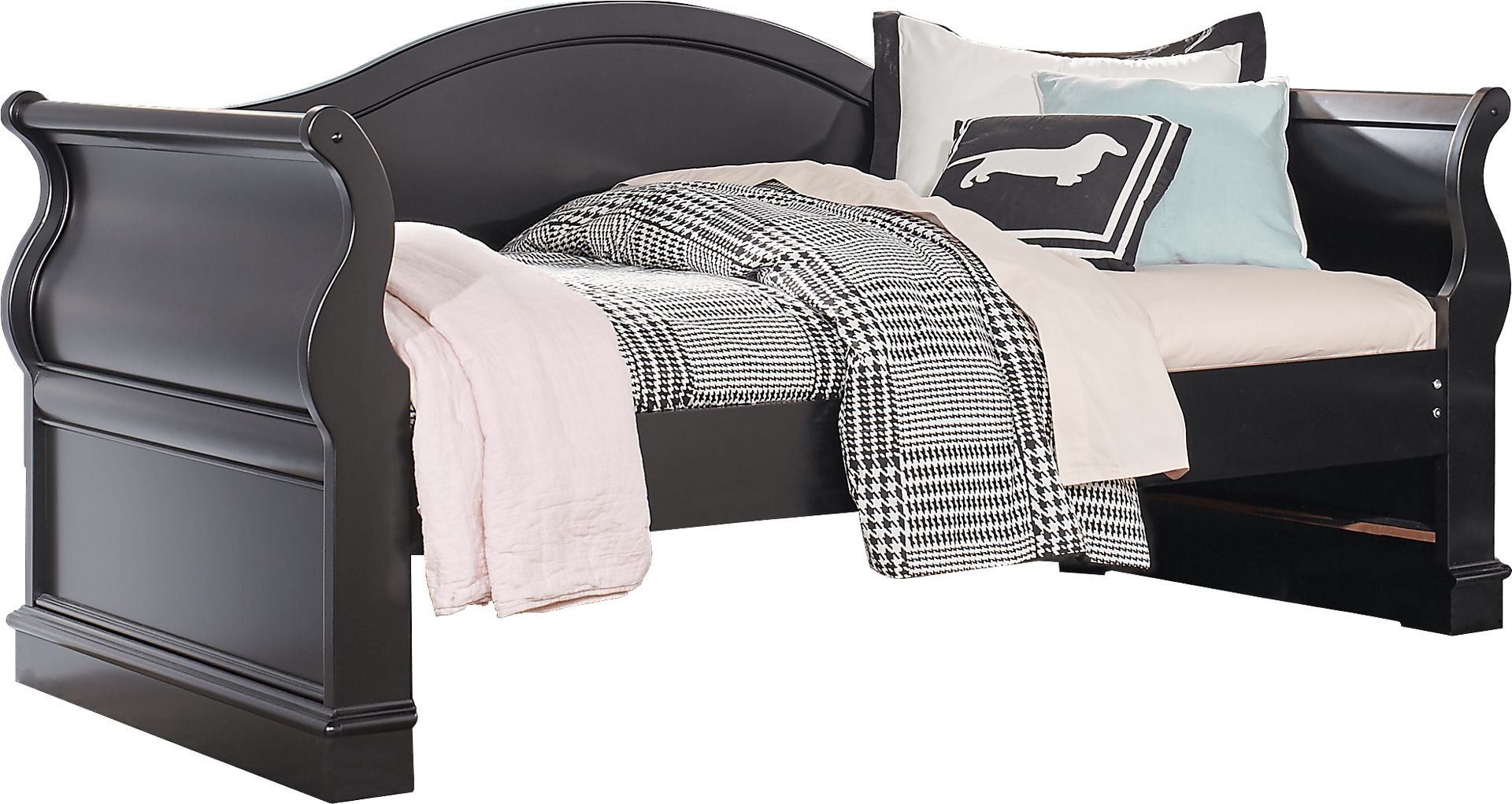 Oberon Black 3 Pc Twin Daybed - Image 1