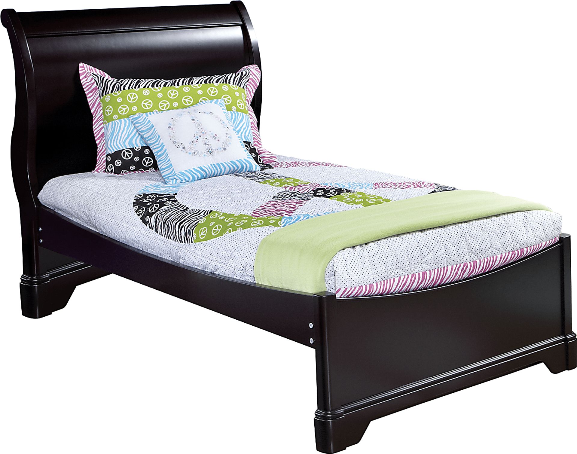 Oberon Black Blackcolors 3 Pc Twin Bed Rooms To Go