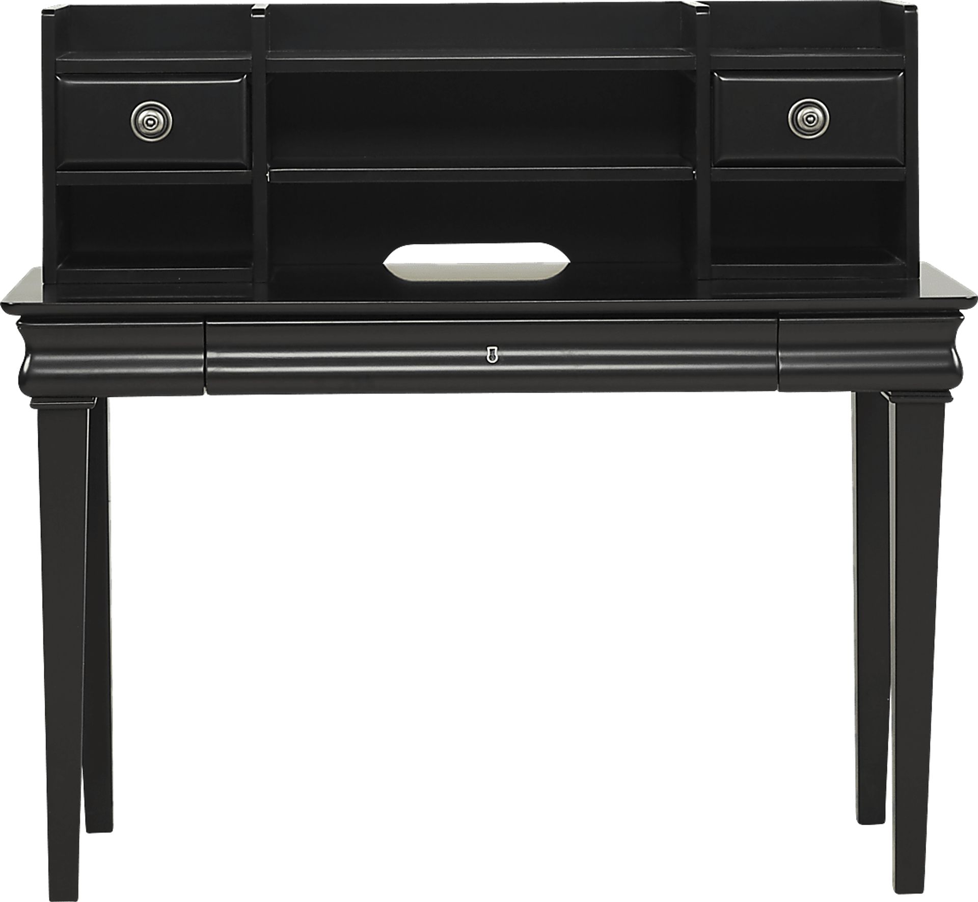 Kids Oberon Black Desk & Hutch - Image 1
