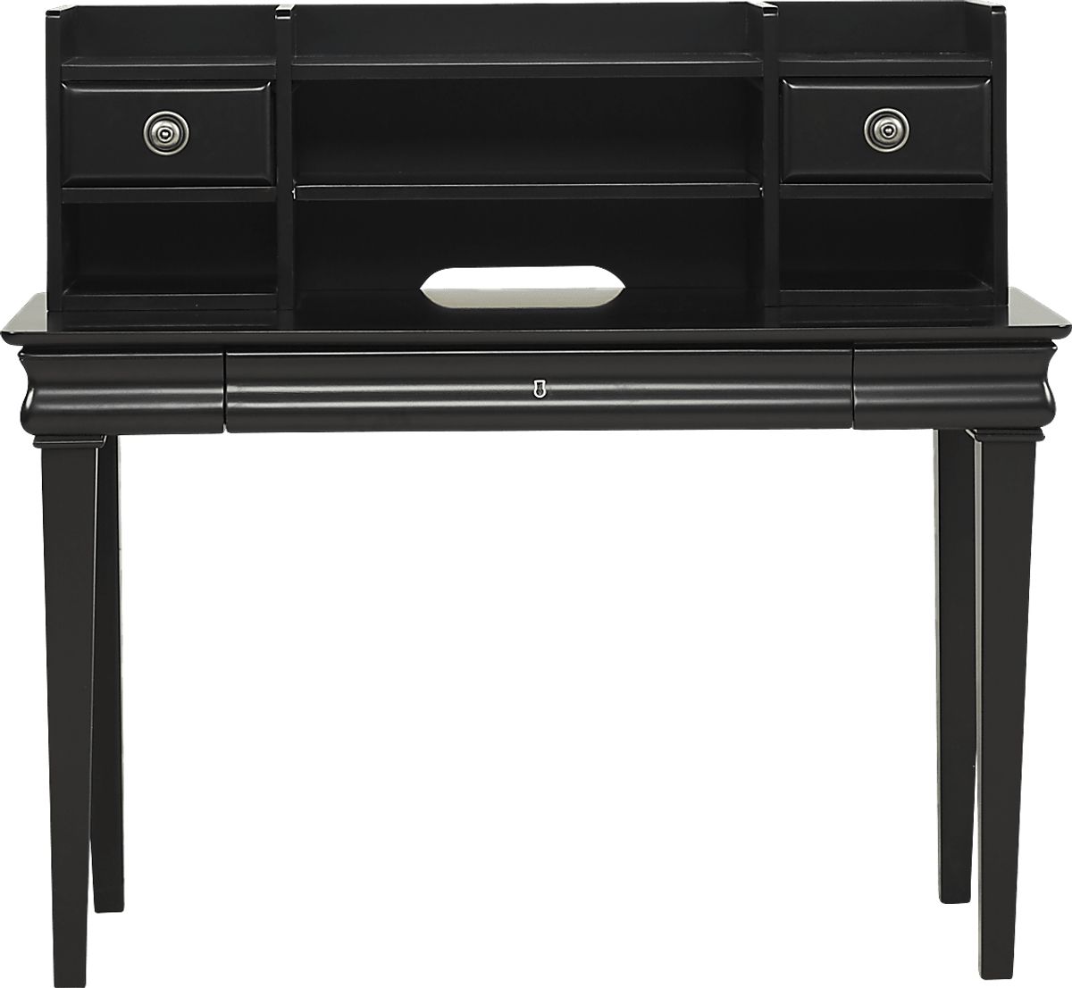 Oberon Black Black,Colors Desk & Hutch Rooms to Go