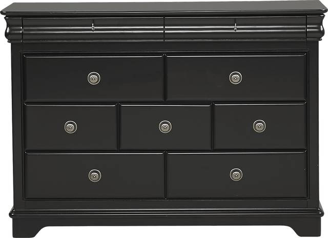Kids Oberon Black 5 Pc Twin Bedroom with Charcoal Upholstered Bed - Thumbnail - Image 3