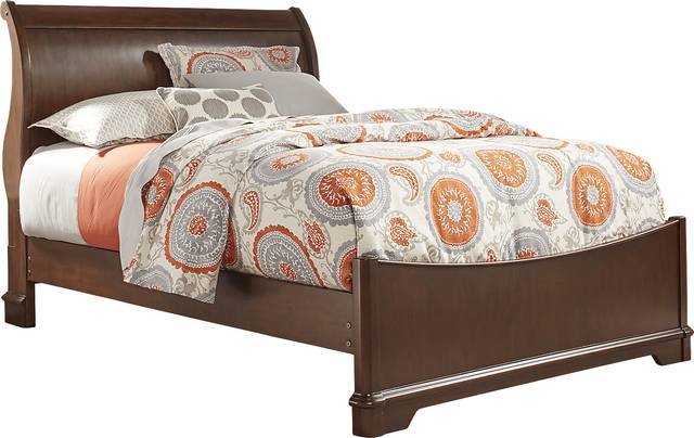 Kids Oberon Cherry 5 Pc Twin Sleigh Bedroom - Thumbnail - Image 3