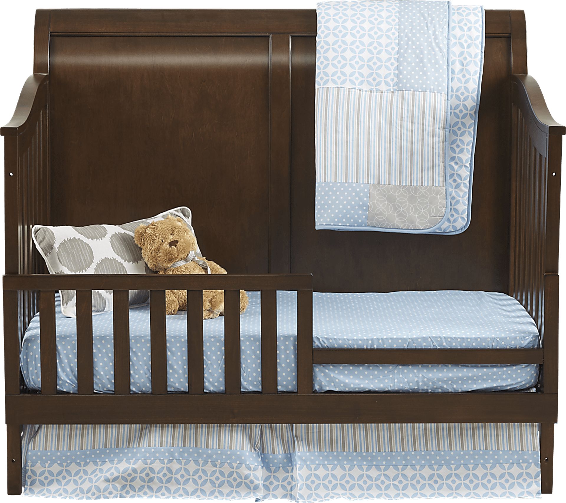Oberon Cherry Crib with Toddler & Conversion Rails - Image 3