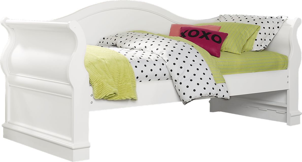 Oberon White 3 Pc Twin Daybed