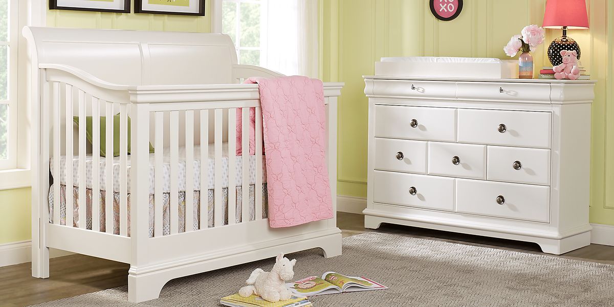 Oberon 4 Pc White Colors,White Bedroom Set Rooms to Go