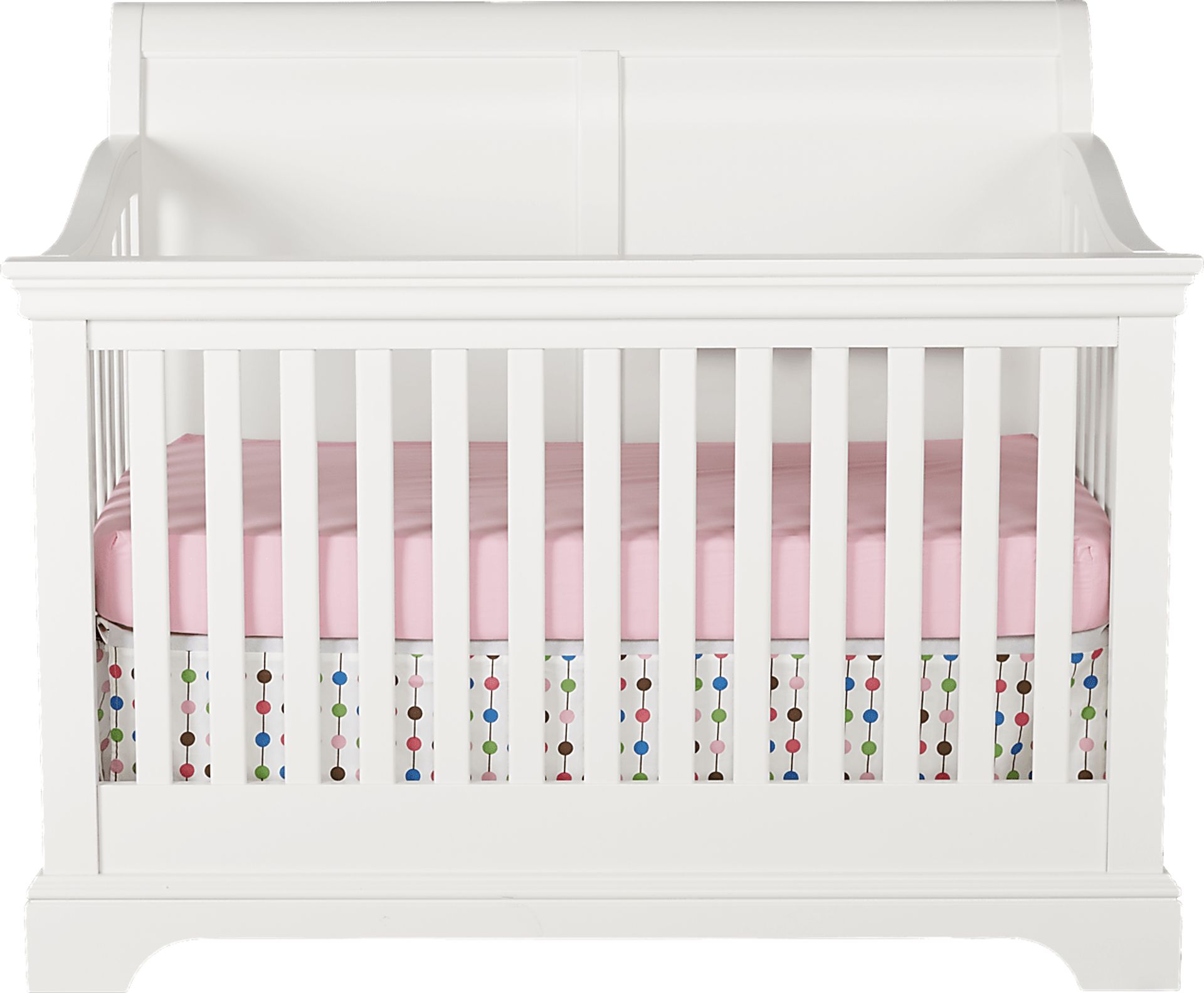 Oberon White Crib with Toddler & Conversion Rails - Image 2