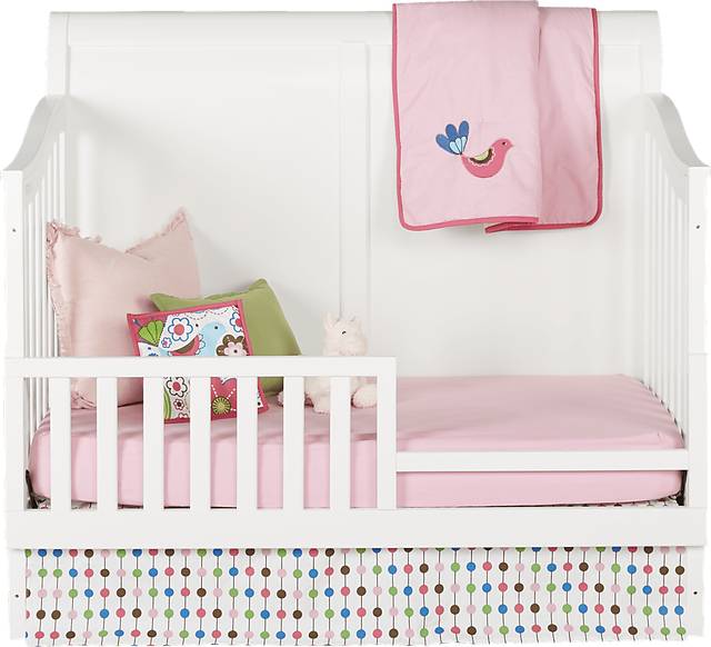 Oberon White Crib with Toddler & Conversion Rails - Thumbnail - Image 3