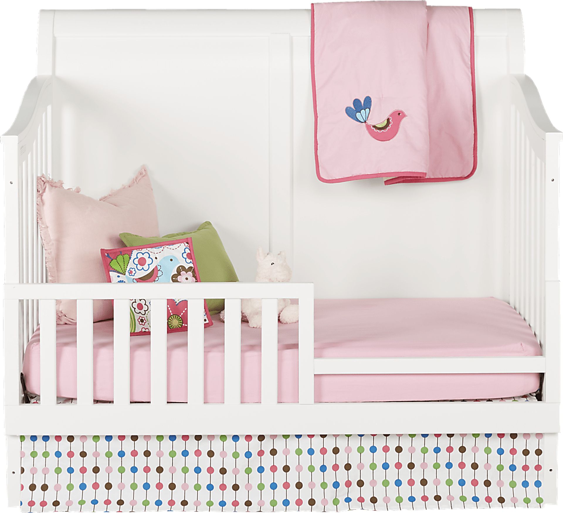 Oberon White Crib with Toddler & Conversion Rails - Image 3
