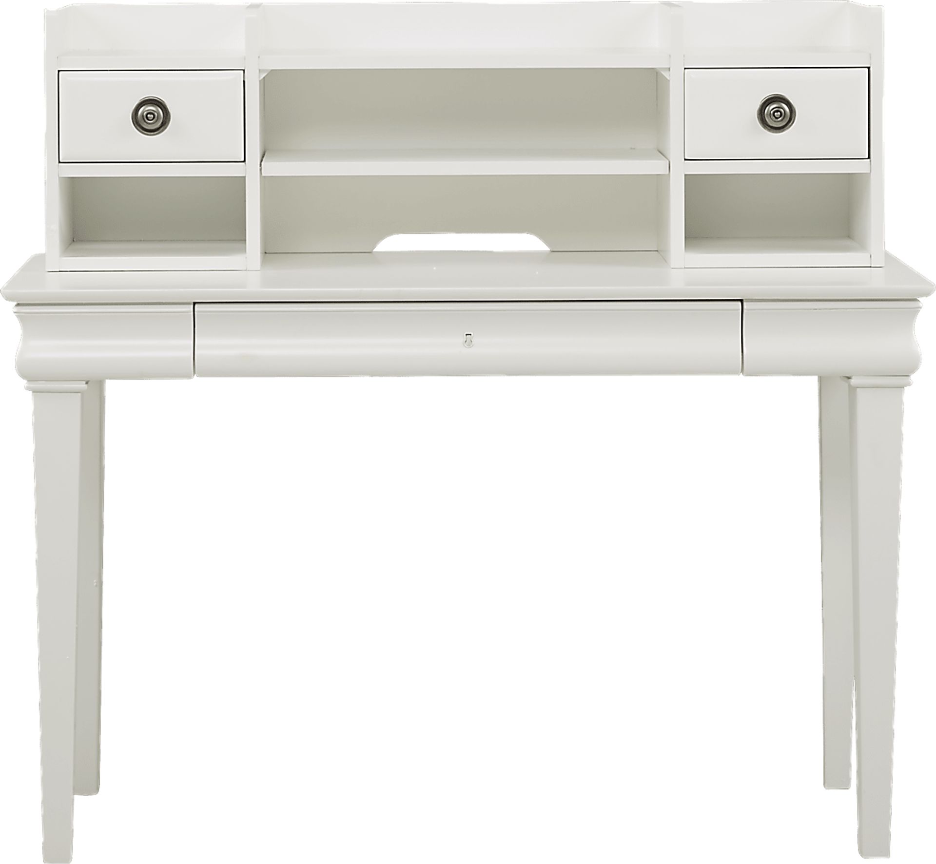 Kids Oberon White Desk & Hutch - Image 1