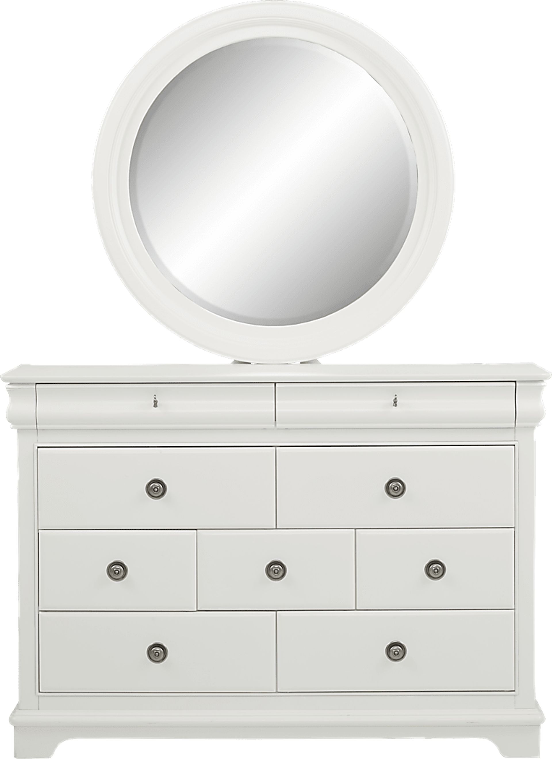 Kids Oberon White Dresser & Mirror Set - Image 1