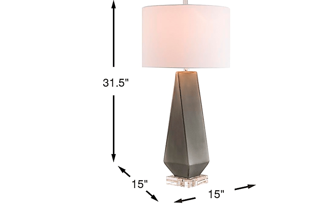 Obsydio Gray Lamp