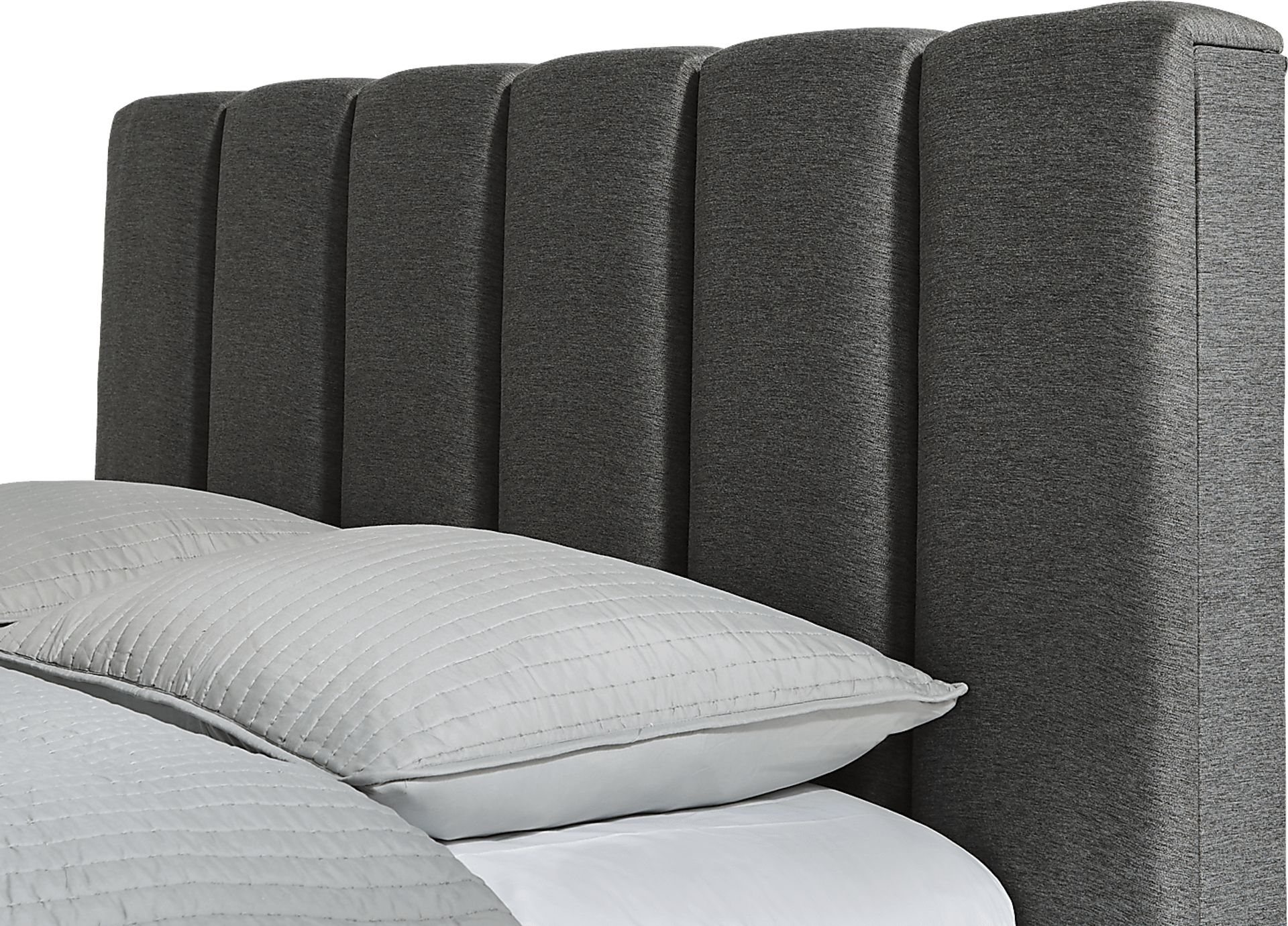 Ocean Drive Dark Gray 3 Pc King Platform Bed - Image 2