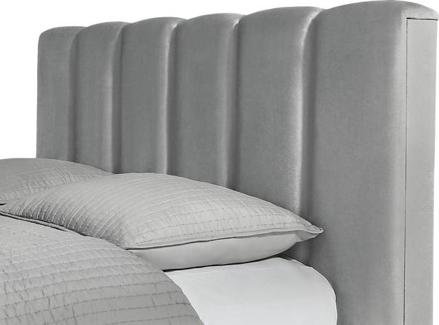 Ocean Drive Light Gray 3 Pc Queen Platform Bed - Thumbnail - Image 2
