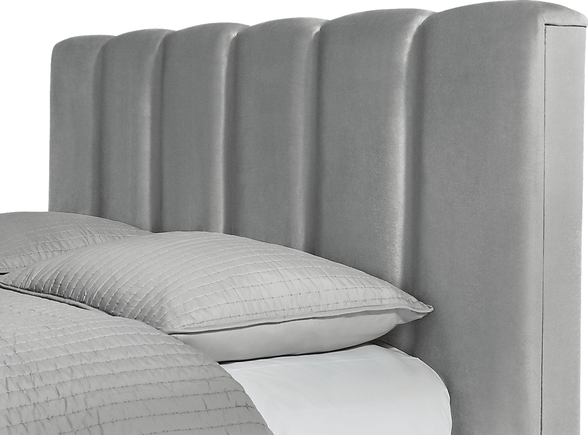 Ocean Drive Light Gray 3 Pc Queen Platform Bed - Image 2
