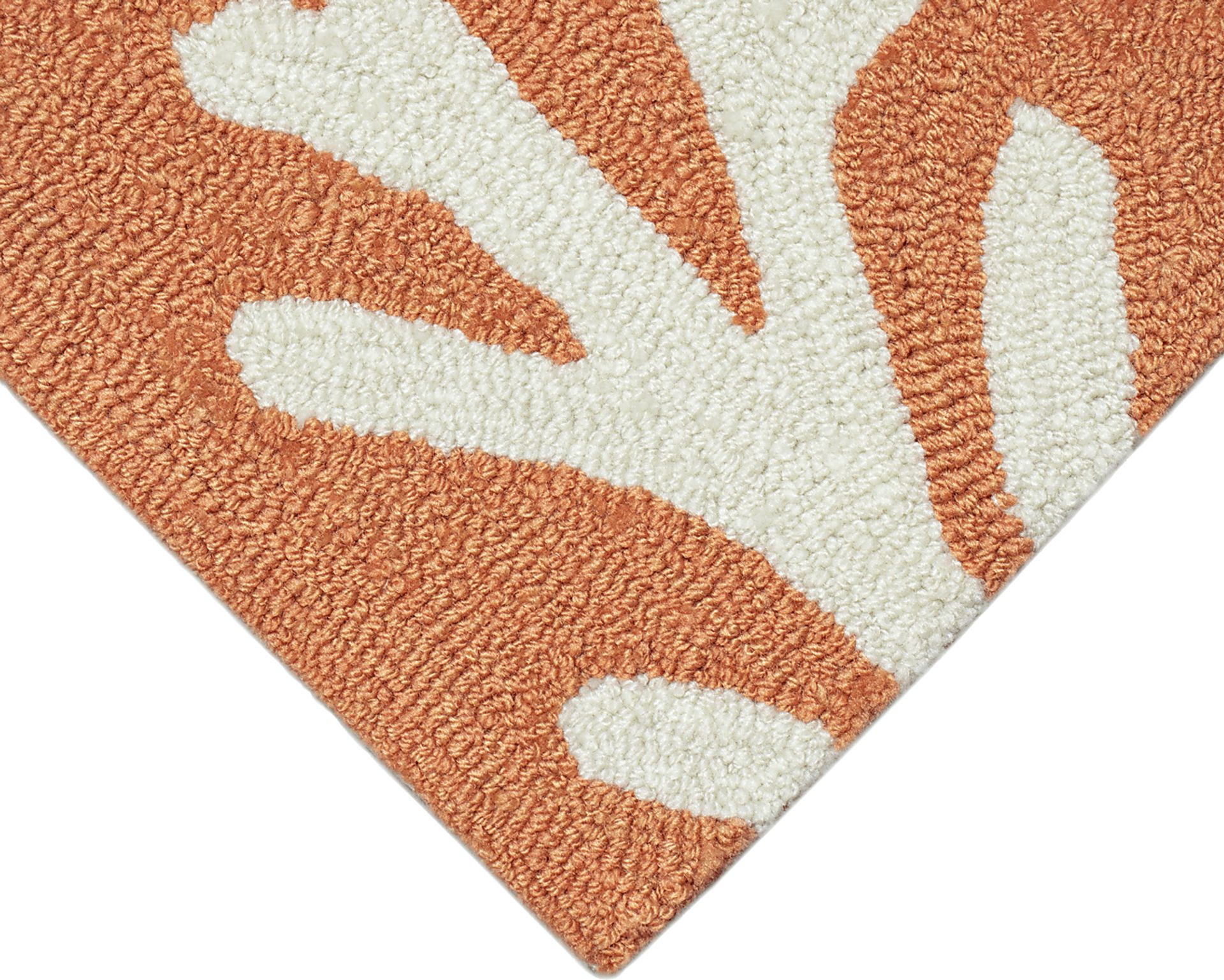 Ocean Flower Orange 7'6 x 9'6 Indoor/Outdoor Rug - Image 6
