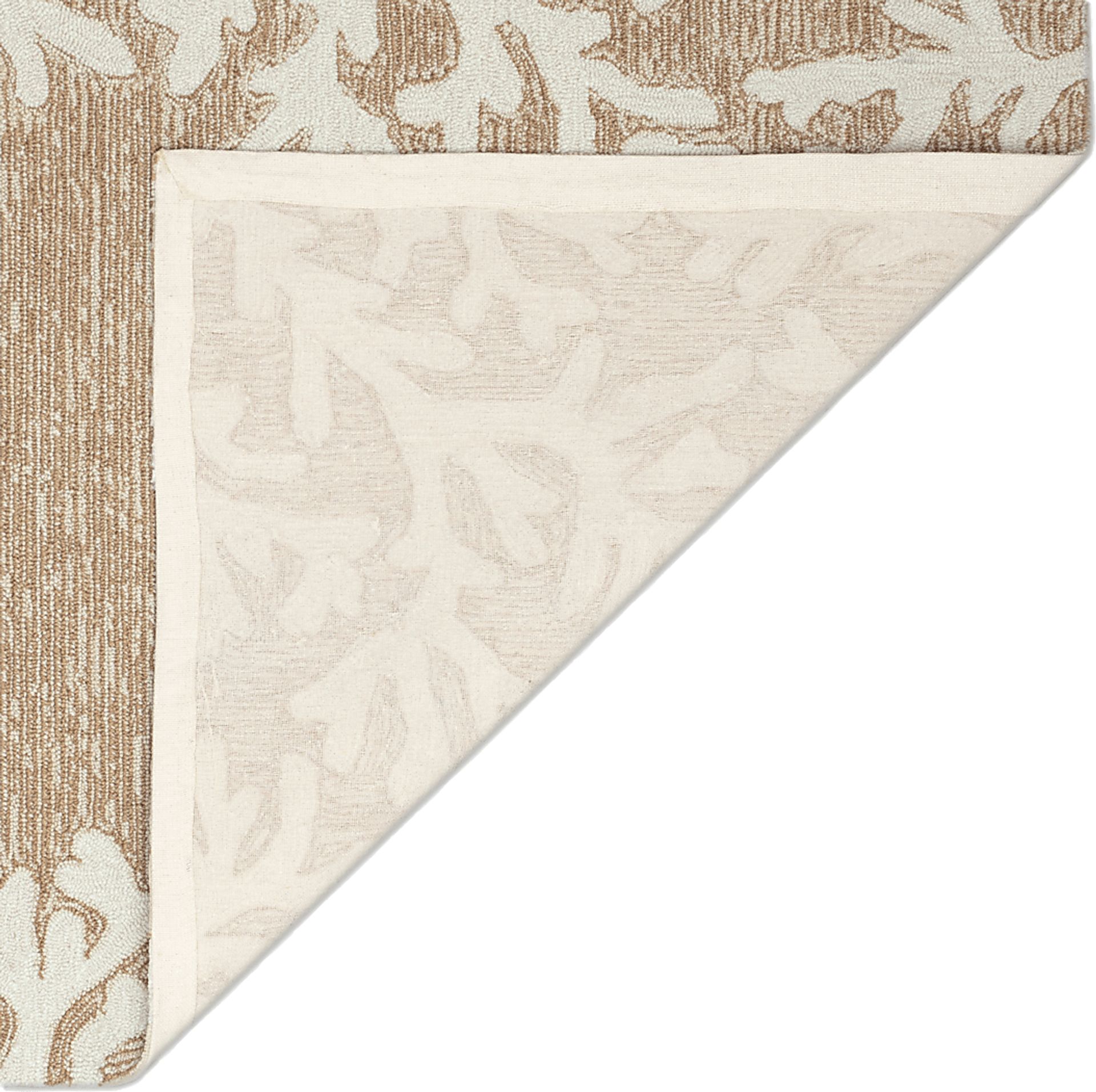 Ocean Flower Taupe 7'6 x 9'6 Indoor/Outdoor Rug - Image 6