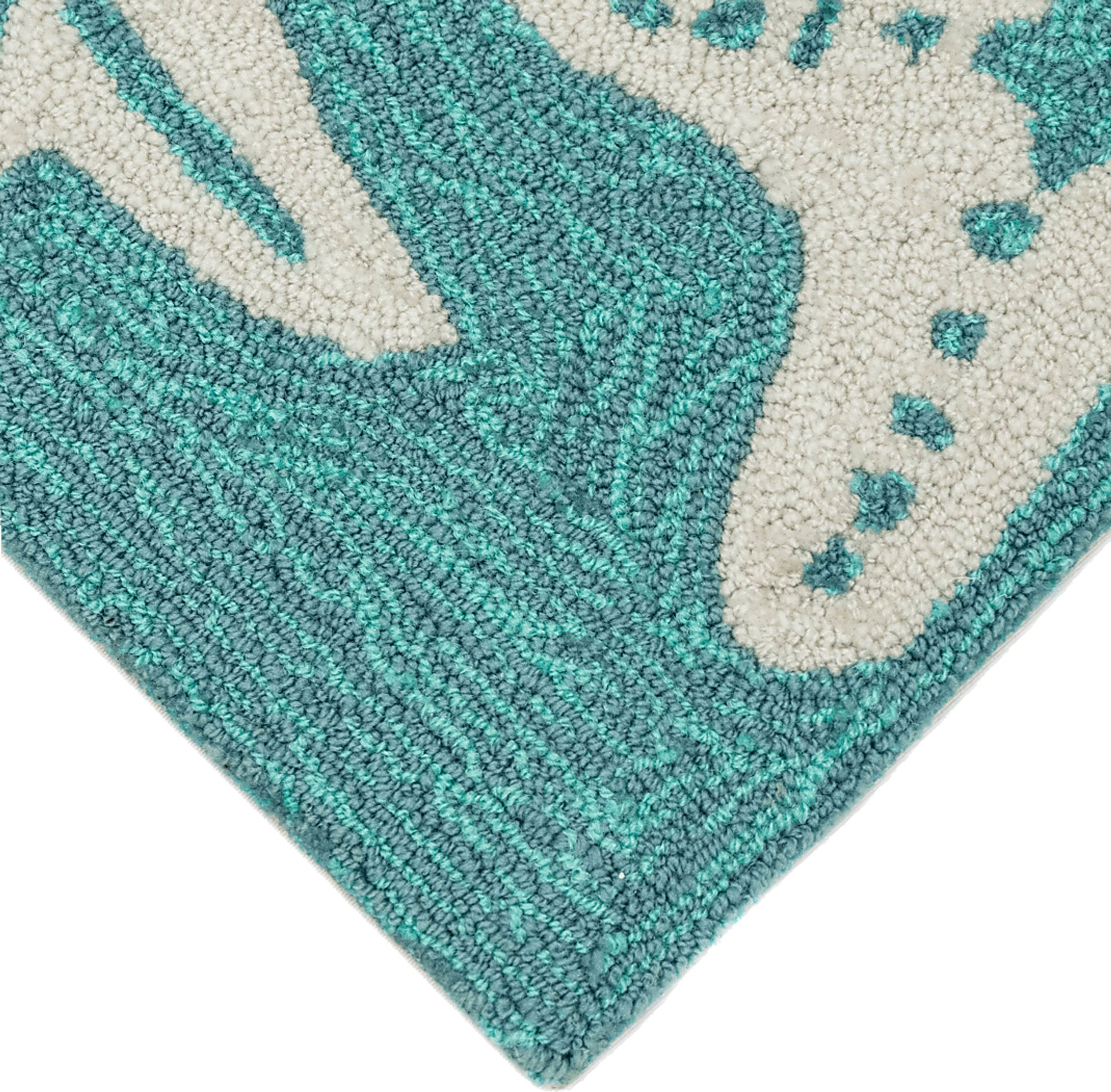 Ocean Gem Blue 7'6 x 9'6 Indoor/Outdoor Rug - Image 7