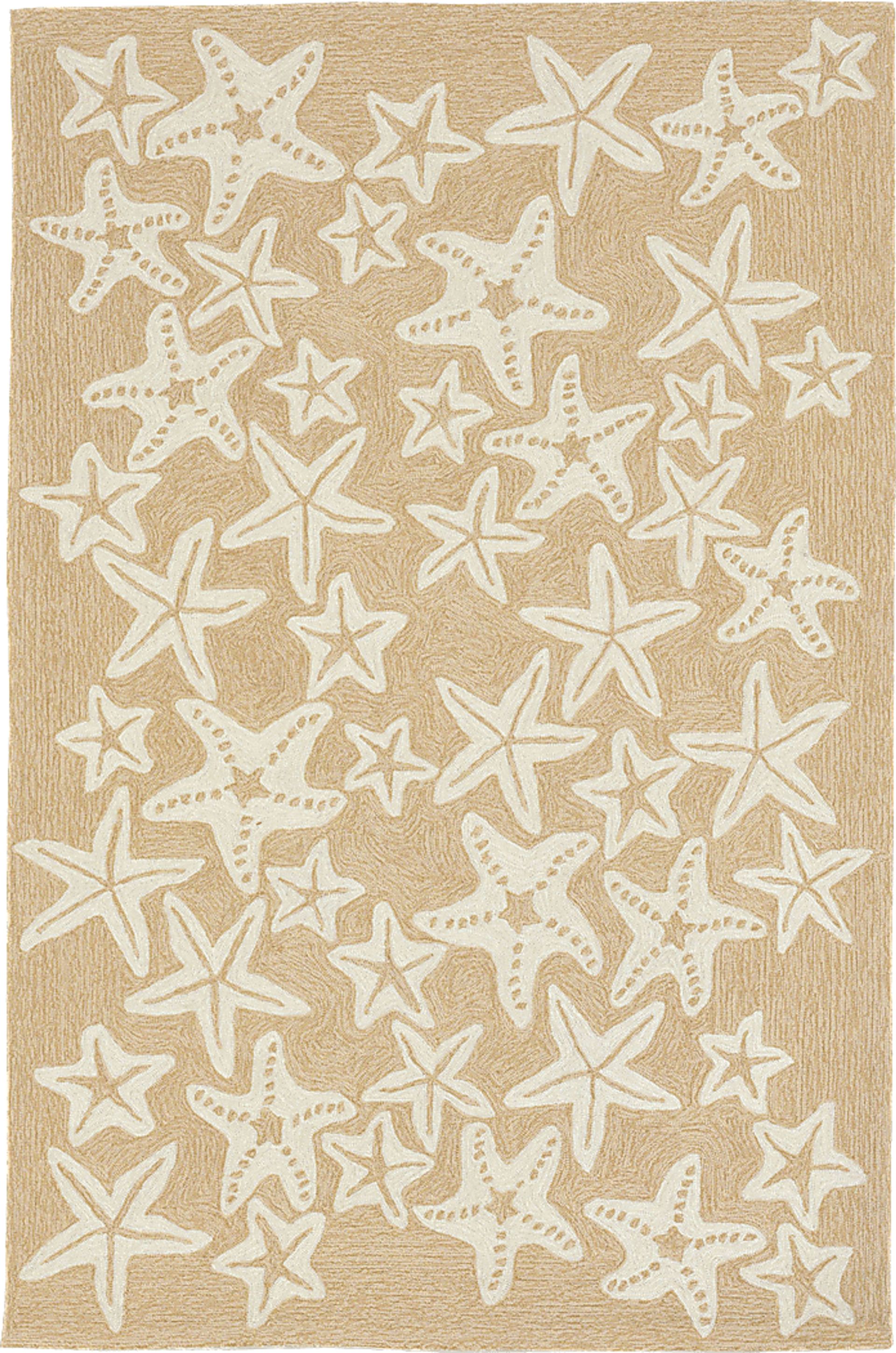Ocean Gem Taupe 5' x 7'6 Indoor/Outdoor Rug - Image 1