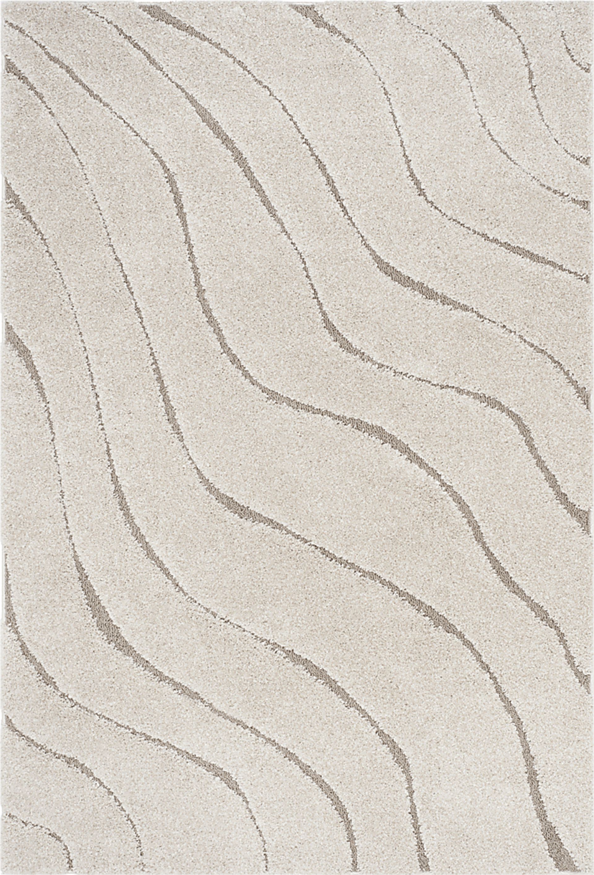 Ocean Gray Beige 6' x 9' Rug - Image 1