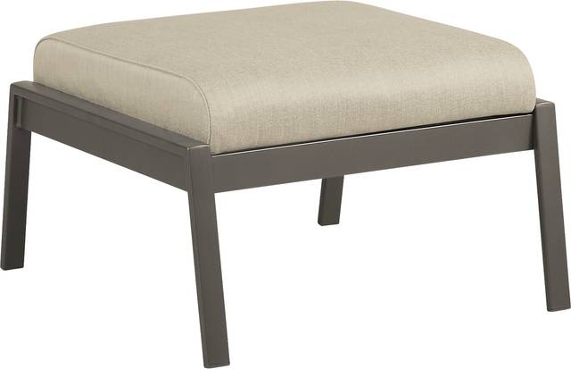 Ocean Tide Gray Outdoor Ottoman with Cushion - Thumbnail - Image 2