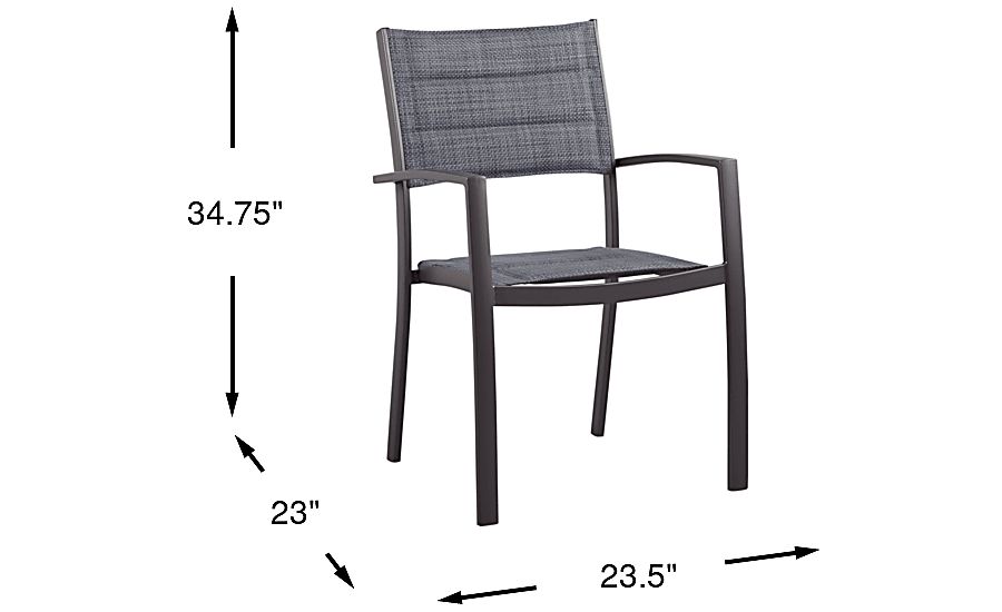 Ocean Tide Gray Outdoor Arm Chair Rooms To Go