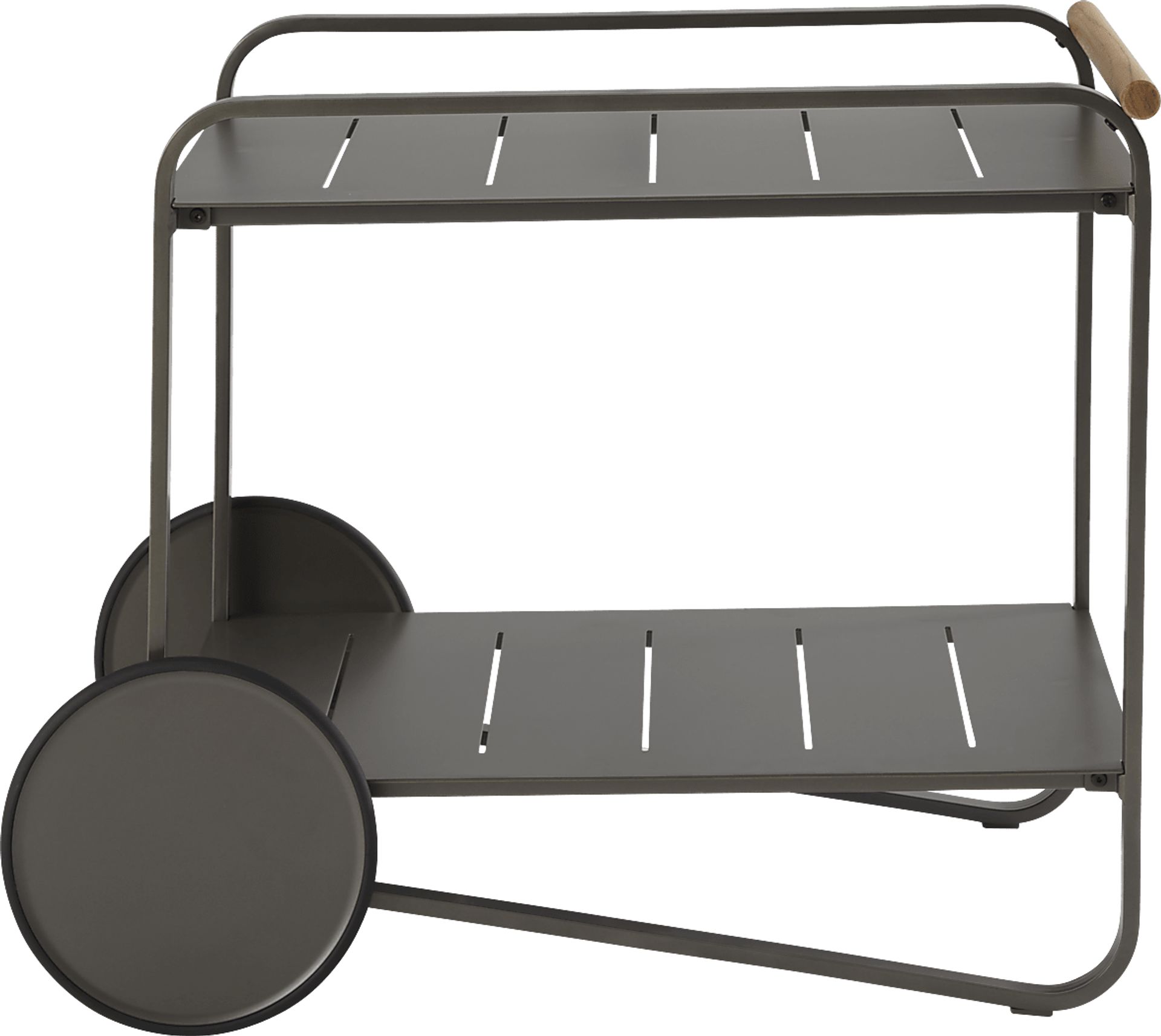 Ocean Tide Gray Outdoor Bar Cart - Image 3