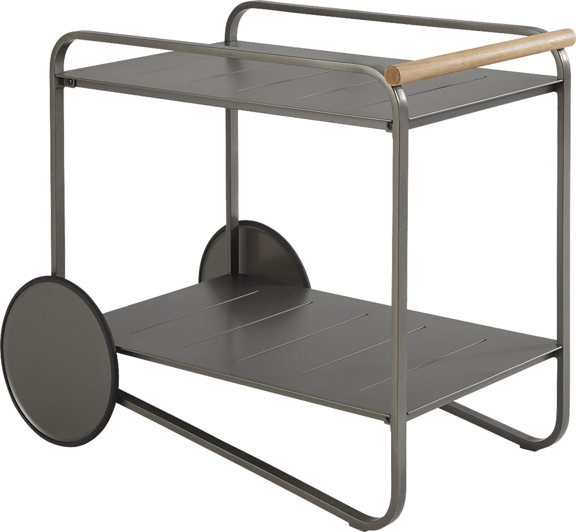 Ocean Tide Gray Outdoor Bar Cart - Image 1
