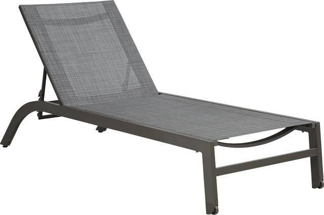 Ocean Tide Gray Outdoor Chaise - Thumbnail - Image 1